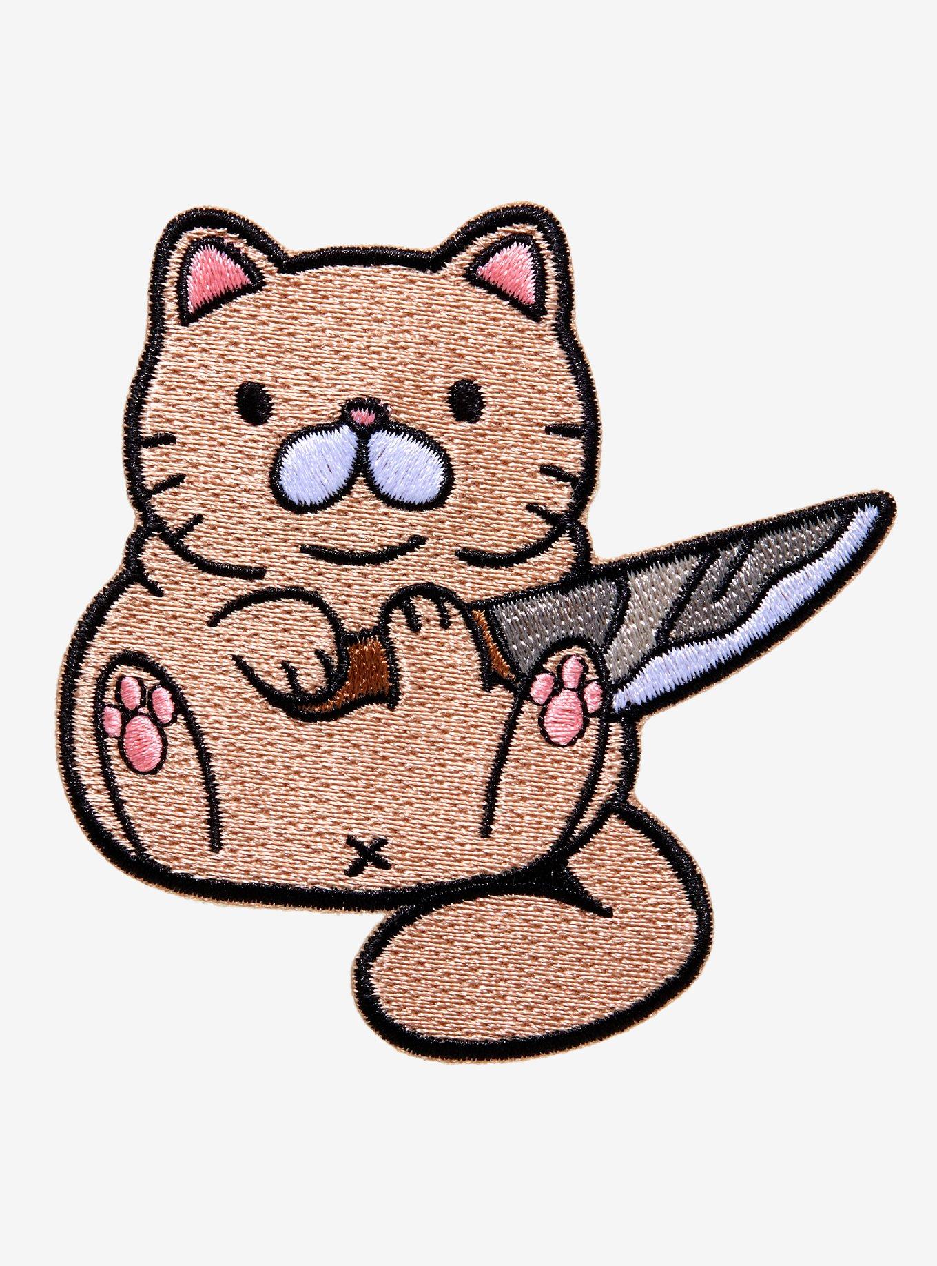 Cat With Knife Patch, , hi-res