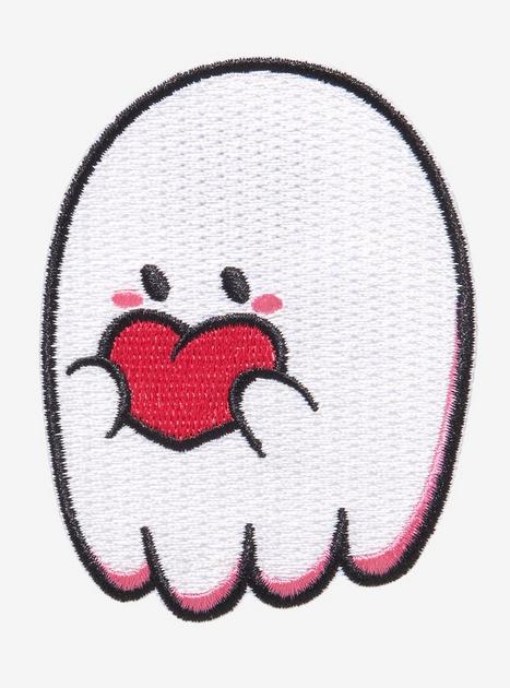 Shy Ghost Heart Patch | Hot Topic