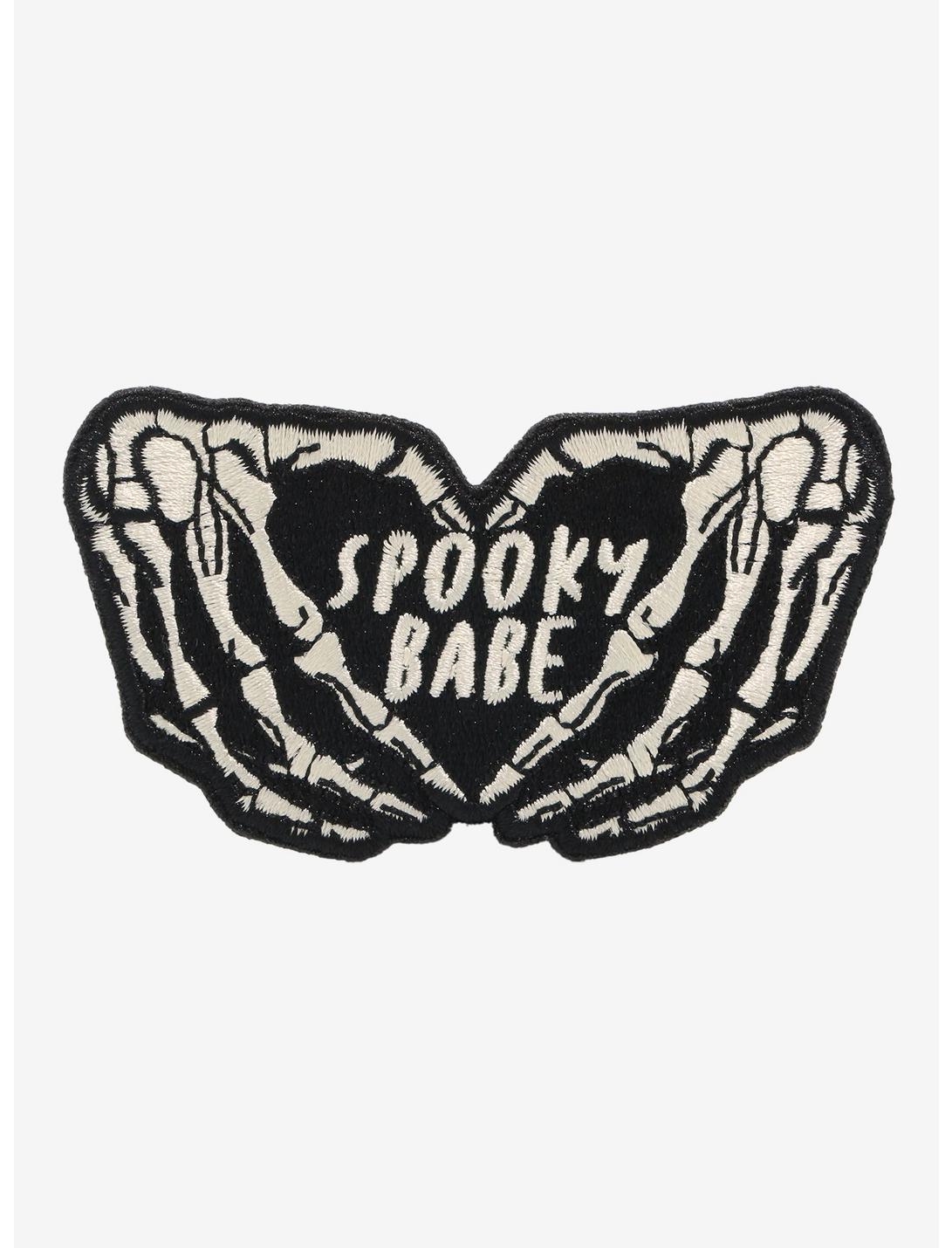 Spooky Babe Skeleton Hands Patch, , hi-res
