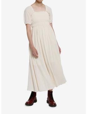 Thorn & Fable Ivory Smocked Maxi Dress, , hi-res