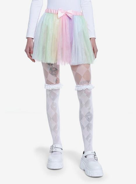 Pastel rainbow tulle on sale skirt