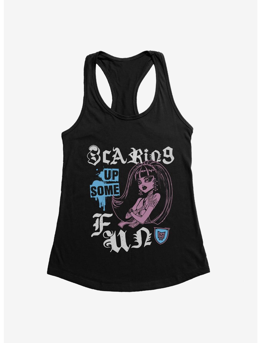 Monster High Scaring Up Some Fun Womens Tank Top, BLACK, hi-res