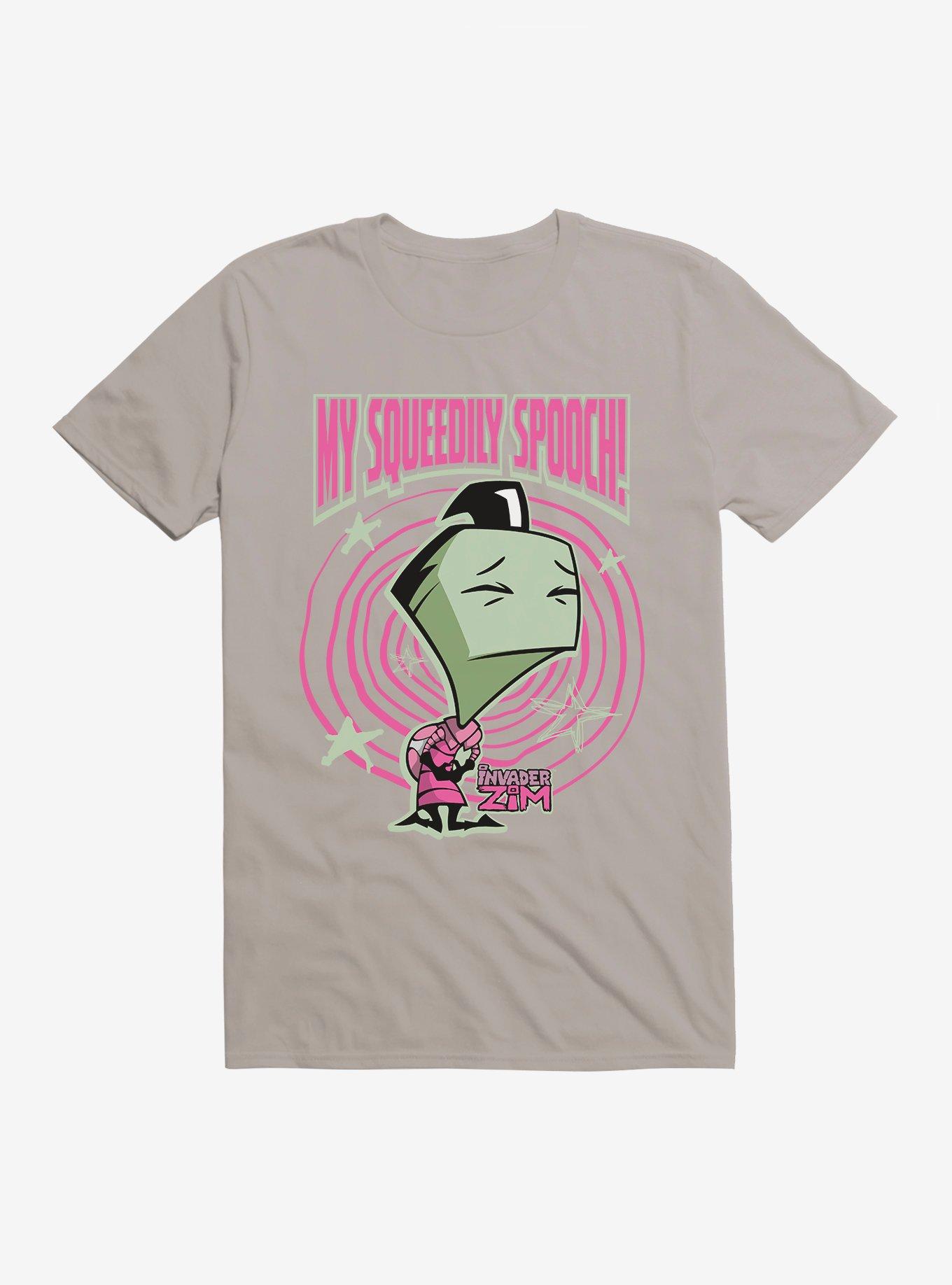 Invader Zim My Squeedily Spooch T-Shirt, LIGHT GREY, hi-res