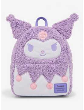 Loungefly Kuromi Pastel Fuzzy Mini Backpack, , hi-res