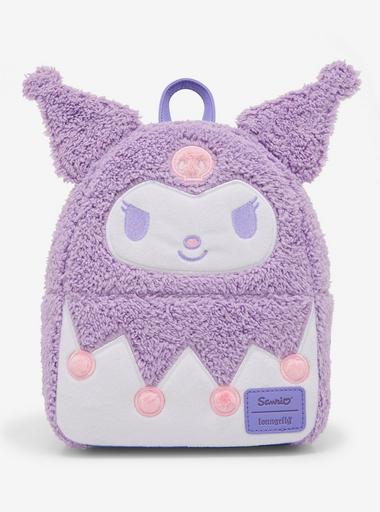 Mini Unicorn Furry Backpack Set Rainbow Colored for Kids Kitty Cat