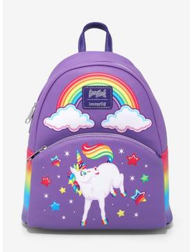 Loungefly Lisa Frank Rainbow Unicorn Mini Backpack, , hi-res