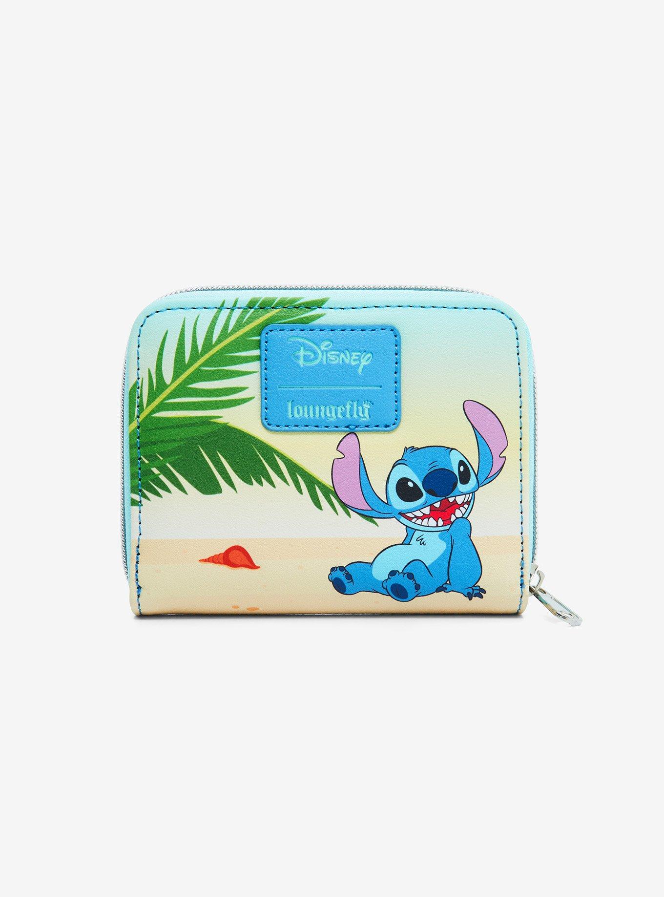 Loungefly Disney Lilo & Stitch Turtle Beach Mini Zipper Wallet