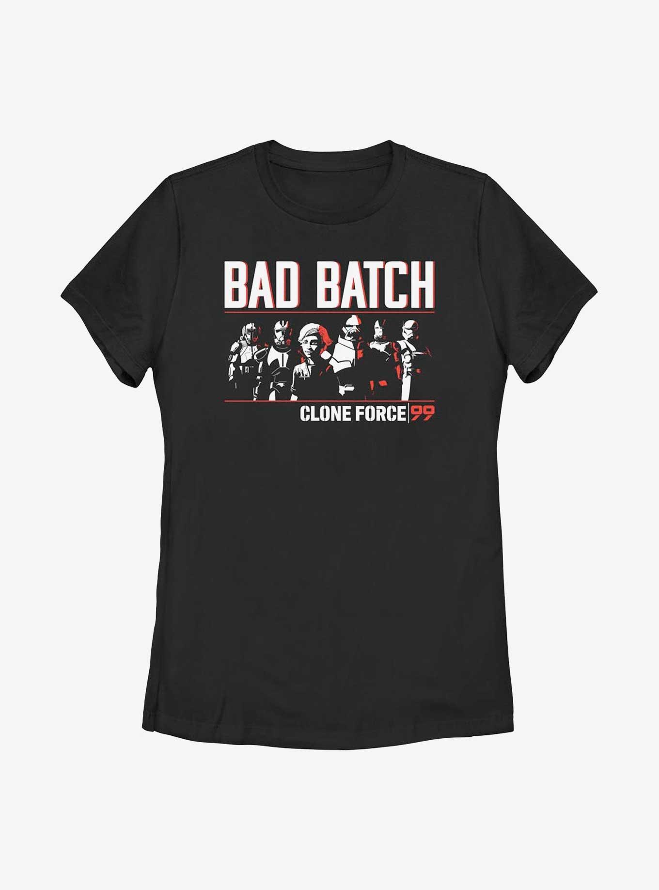 Star Wars: The Bad Batch Lineup Womens T-Shirt, BLACK, hi-res