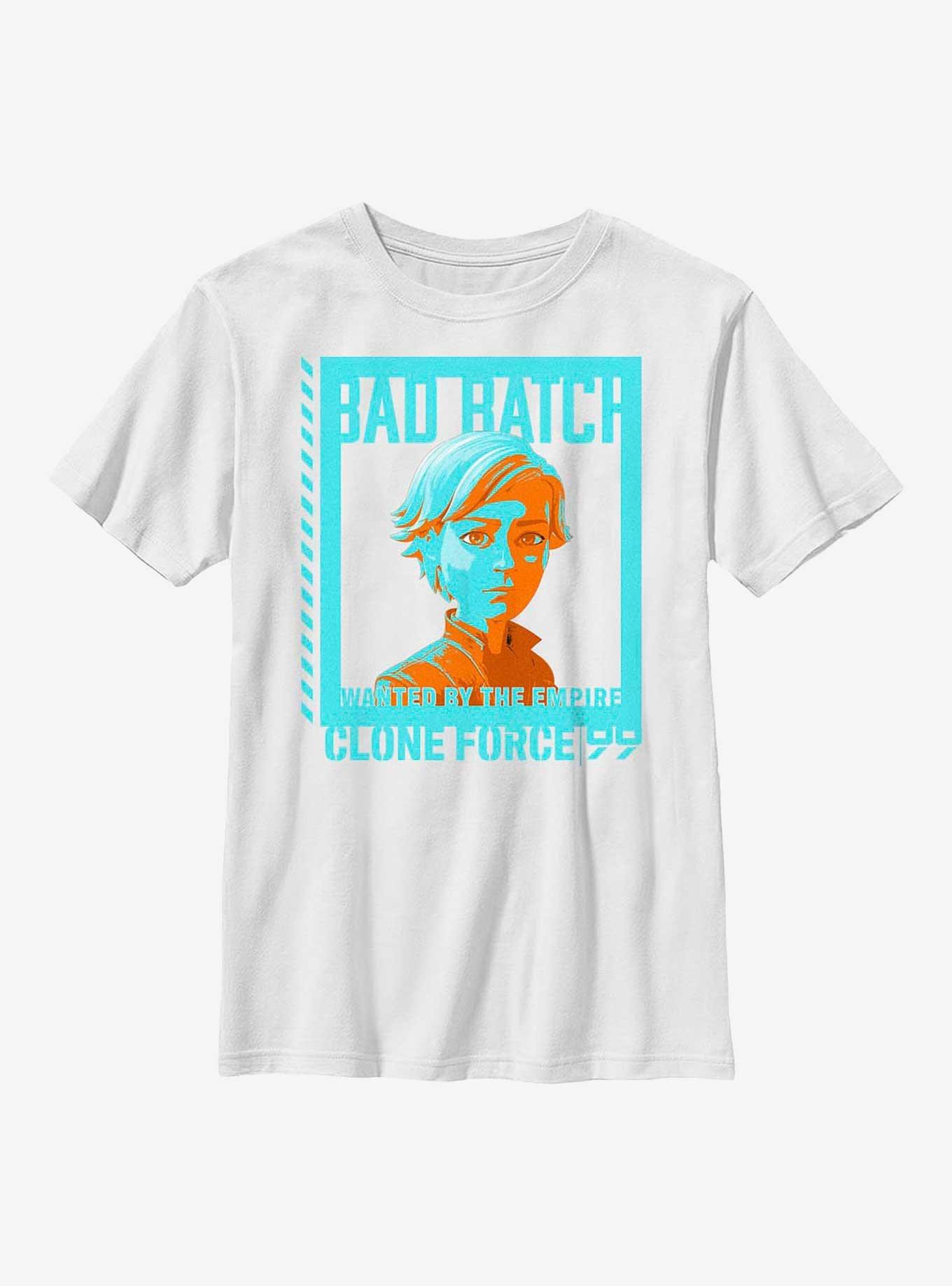 Star Wars: The Bad Batch Omega Wanted Youth T-Shirt, , hi-res