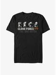 Star Wars: The Bad Batch Helmet Lineup T-Shirt, BLACK, hi-res
