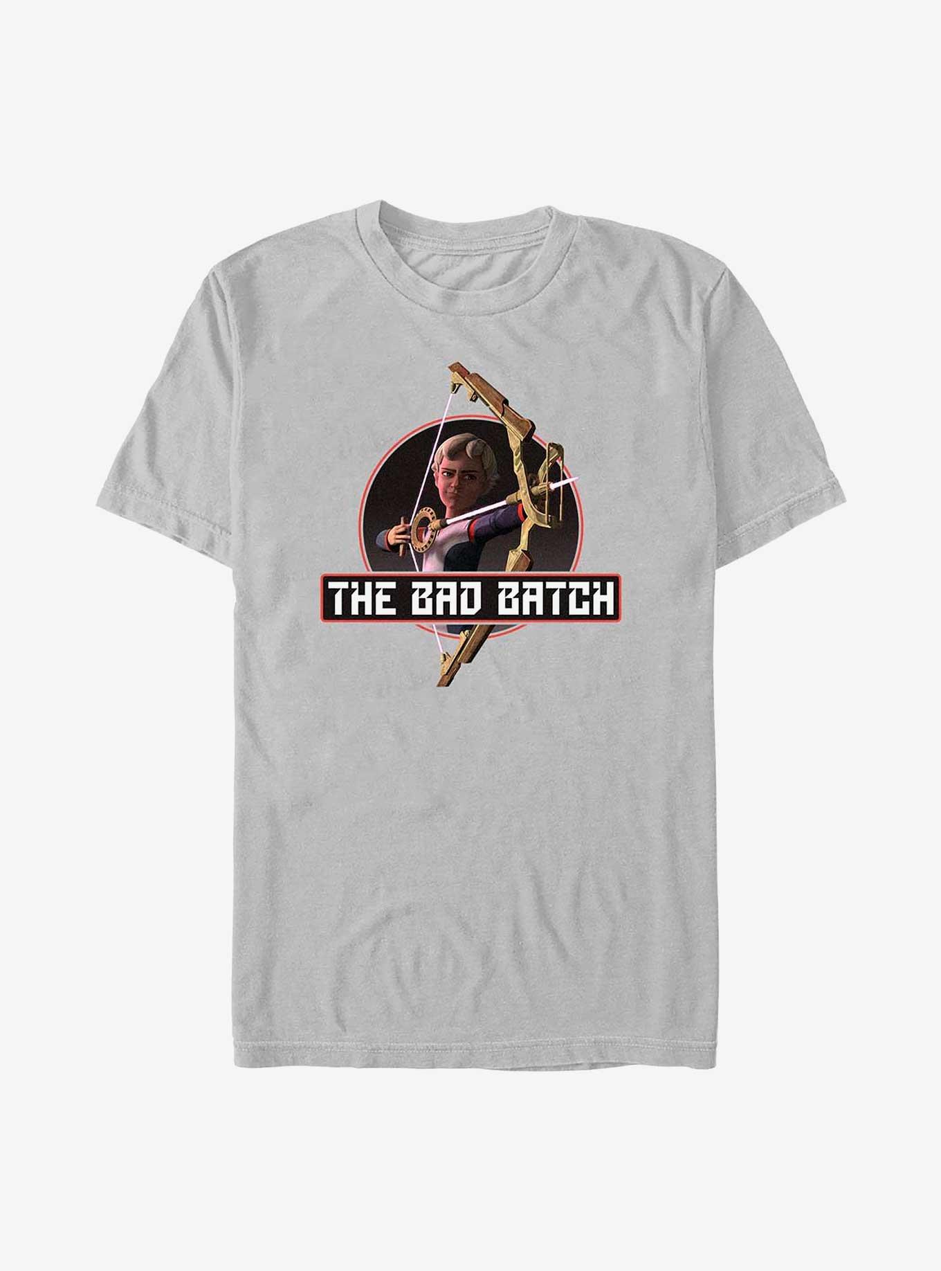 Star Wars: The Bad Batch Omega Badge T-Shirt, SILVER, hi-res