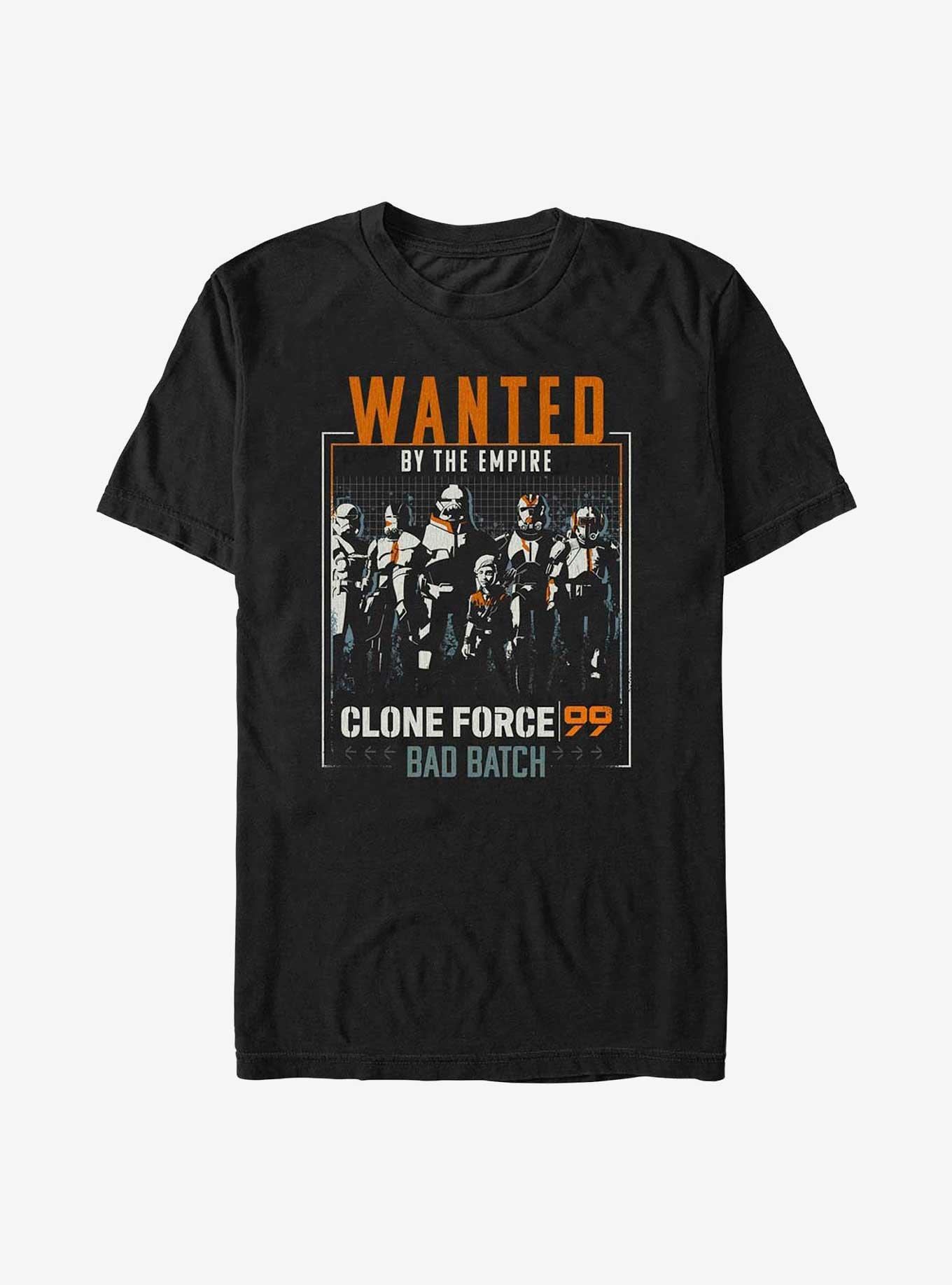 Star Wars: The Bad Batch Wanted Clones T-Shirt, BLACK, hi-res