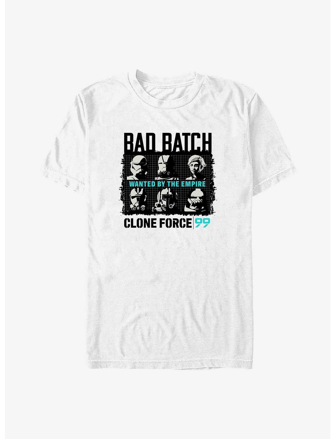 Star Wars: The Bad Batch Wanted T-Shirt, WHITE, hi-res