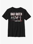 Star Wars: The Bad Batch Lineup Youth T-Shirt, BLACK, hi-res