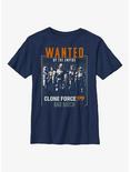 Star Wars: The Bad Batch Wanted Clones Youth T-Shirt, NAVY, hi-res