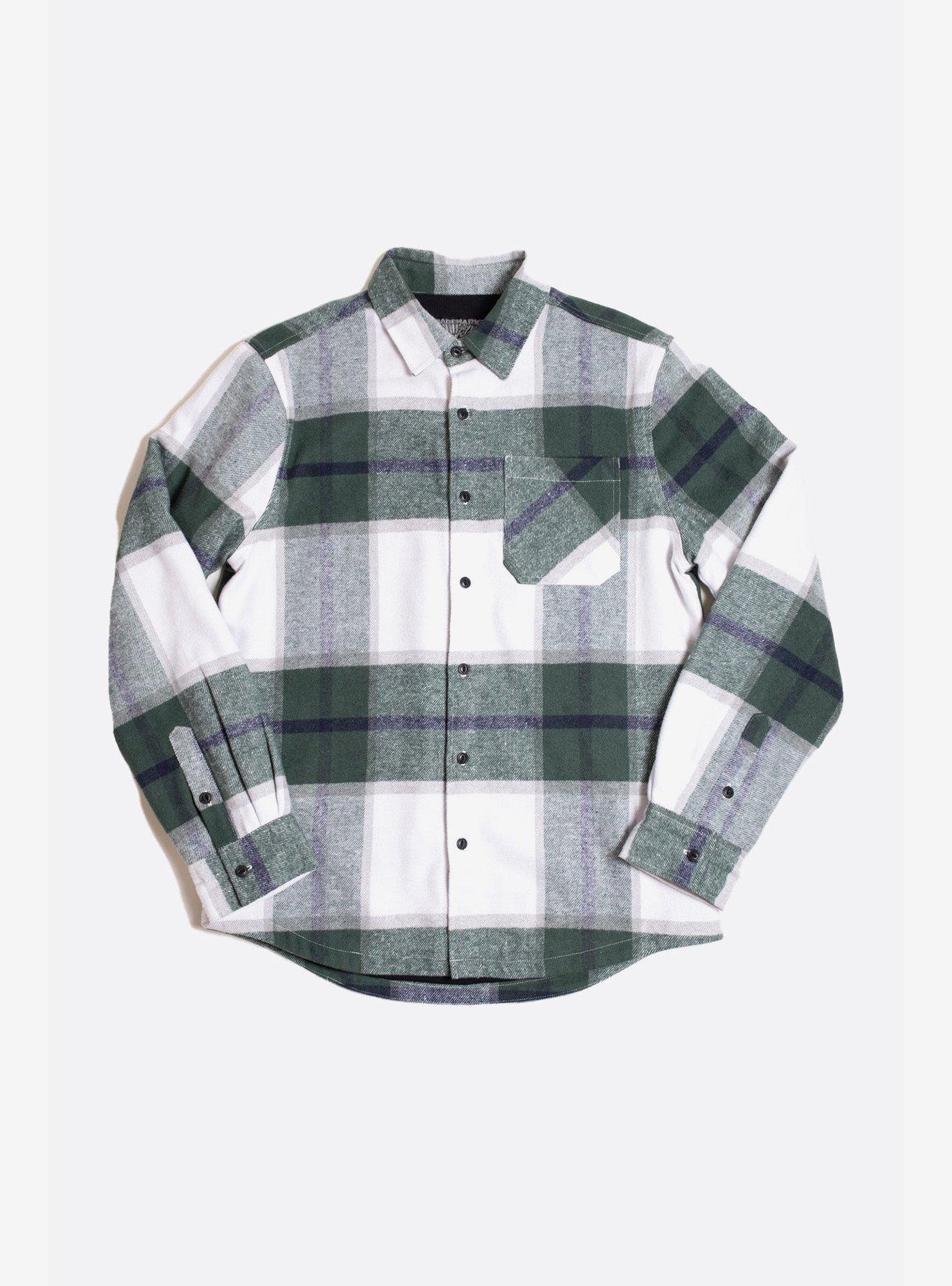 NFL Mens Officially Licensed Long Sleeve Large Check Flannel Shirts 