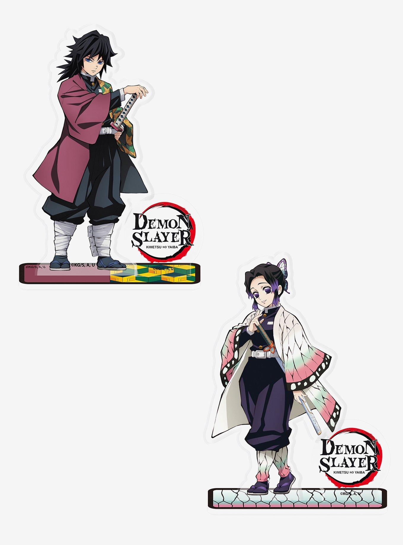 Demon Slayer: Kimetsu No Yaiba Giyu Tomioka & Shinobu Kocho Acryl Figure Set, , hi-res