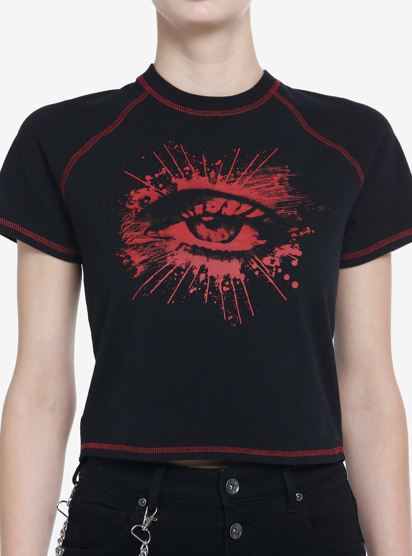 Social Collision Third Eye Girls Raglan Baby T-Shirt, BLACK, hi-res