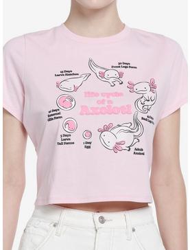 Axolotl Life Cycle Girls Crop T-Shirt, , hi-res