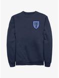 Heartstopper Truham School Heart Pocket Crest Sweatshirt, NAVY, hi-res