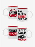 The Good Gift Mug Set Eat, Sleep, Anime, Repeat, , hi-res