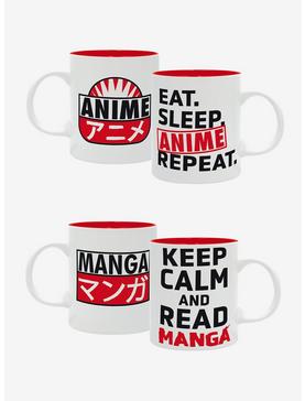 The Good Gift Mug Set Eat, Sleep, Anime, Repeat, , hi-res