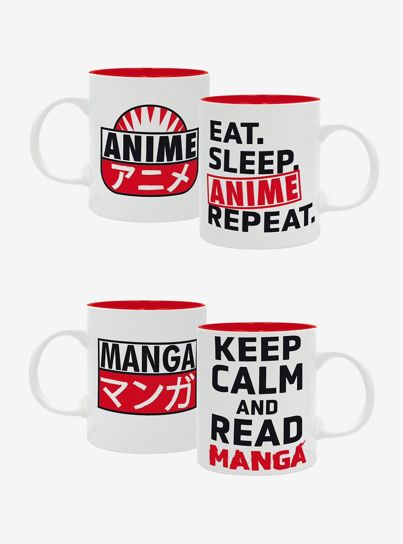The Good Gift Mug Set Eat, Sleep, Anime, Repeat, , hi-res