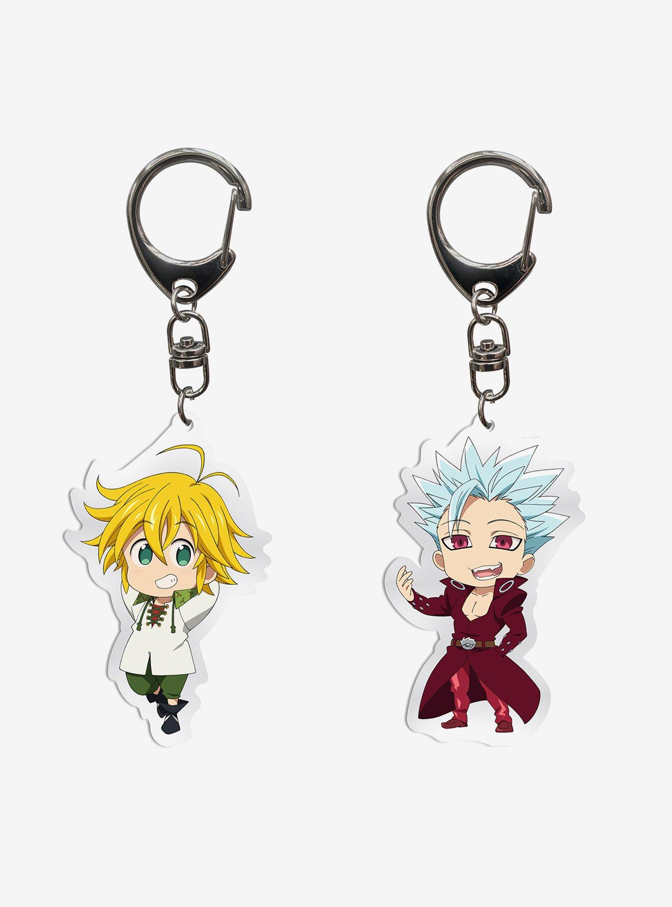 The Seven Deadly Sins Keychain Set Includes Ben, , hi-res