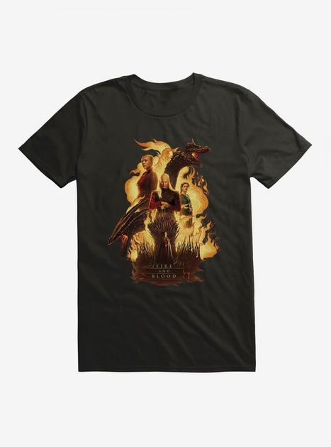 House Of The Dragon Fire And Blood T-Shirt | Hot Topic