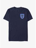 Heartstopper Truham School Heart Pocket Crest T-Shirt, NAVY, hi-res
