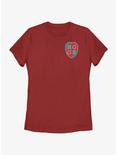 Heartstopper Harvey Greene Grammar School Pocket Crest Womens T-Shirt, RED, hi-res