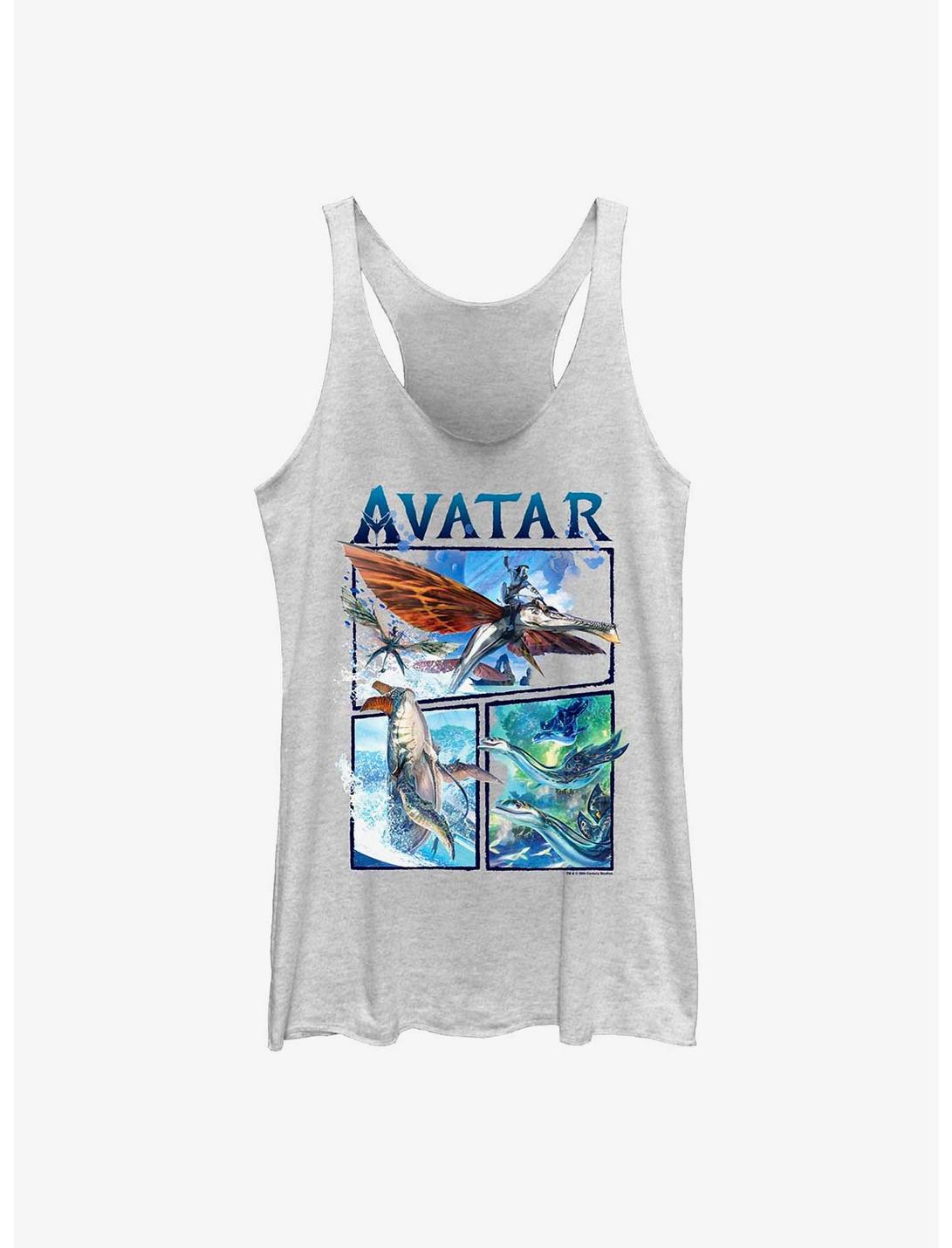 Avatar: The Way Of The Water Creatures Air And Sea Womens Tank Top, WHITE HTR, hi-res