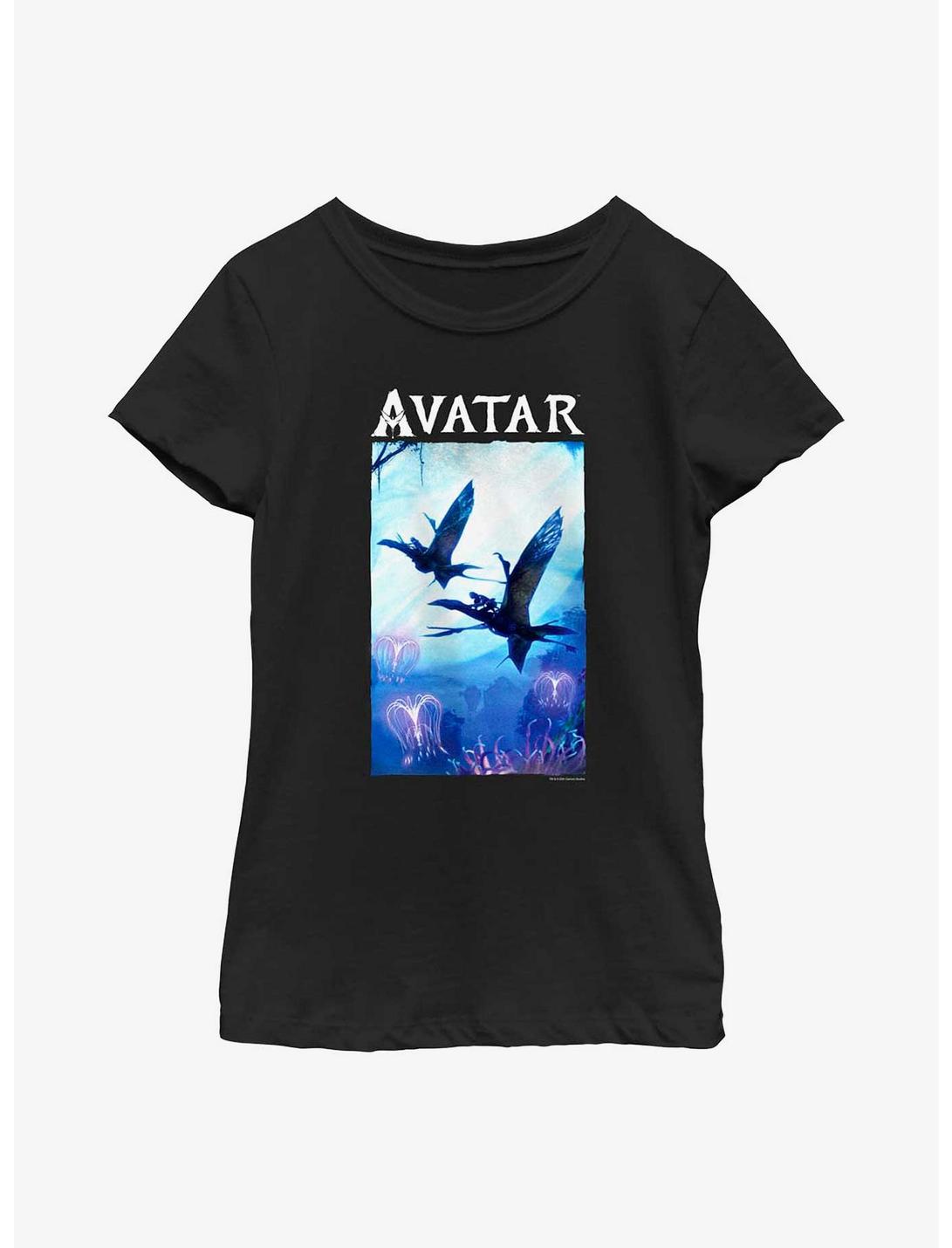 Avatar: The Way Of The Water Aerial Banshee Youth Girls T-Shirt, BLACK, hi-res