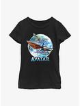 Avatar: The Way Of The Water Banshee Flight Youth Girls T-Shirt, BLACK, hi-res