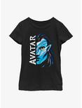 Avatar: The Way Of The Water Head Strong Jake Youth Girls T-Shirt, BLACK, hi-res
