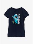 Avatar: The Way Of The Water Head Strong Neytiri Youth Girls T-Shirt, NAVY, hi-res