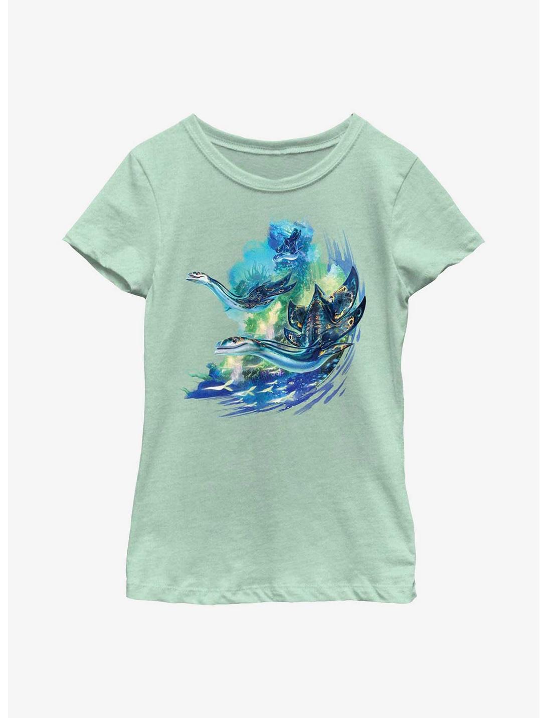 Avatar: The Way Of The Water Ilu Creatures Youth Girls T-Shirt, MINT, hi-res