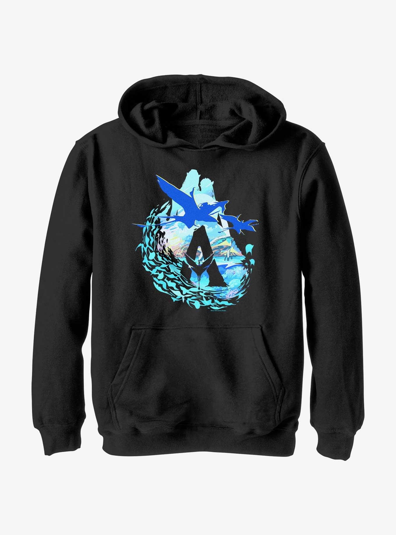 Avatar: The Way Of The Water Logo Scenic Flyby Youth Hoodie, , hi-res