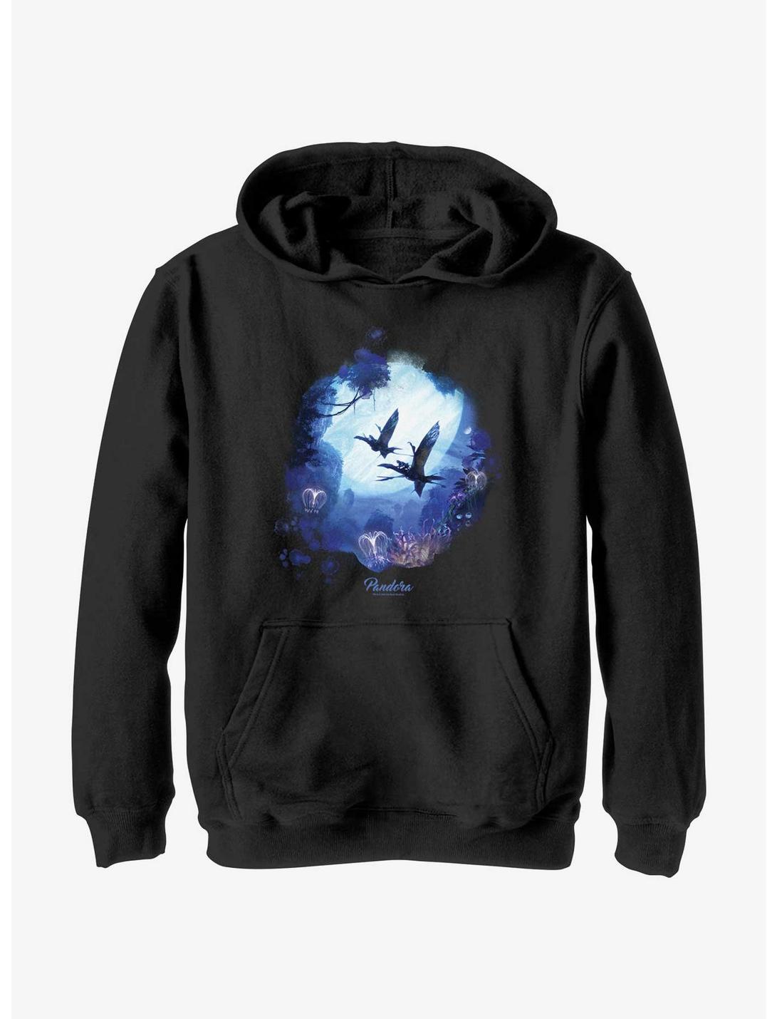 Avatar: The Way Of The Water Pandora Flying Orb Youth Hoodie, BLACK, hi-res