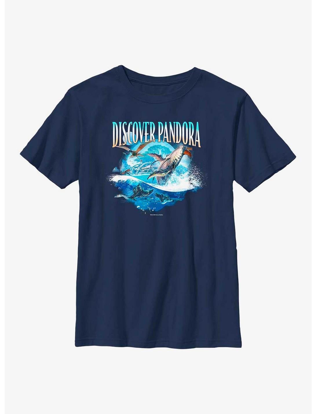 Avatar: The Way Of The Discover Pandora Ocean Youth T-Shirt, NAVY, hi-res