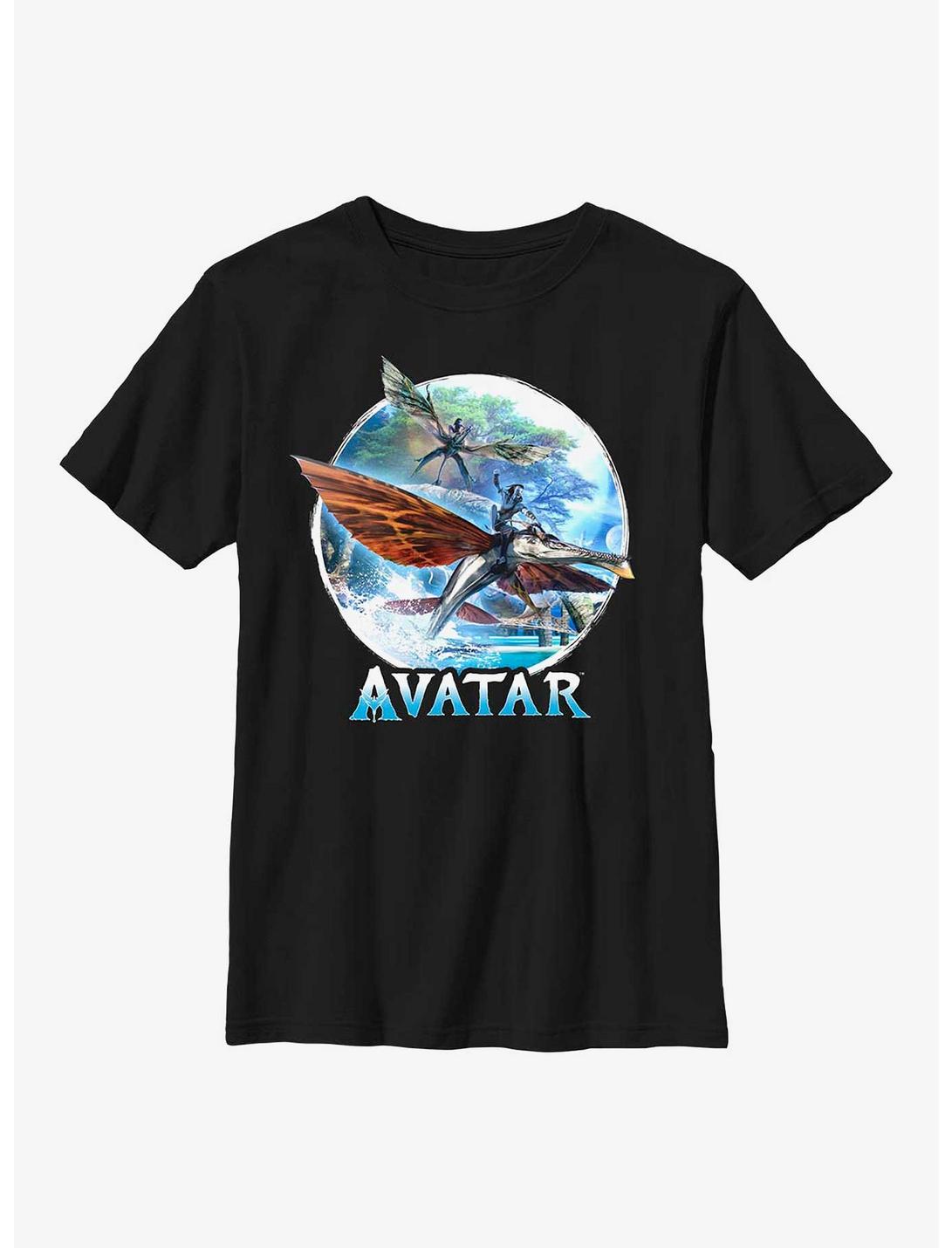 Avatar: The Way Of The Water Banshee Flight Youth T-Shirt, BLACK, hi-res