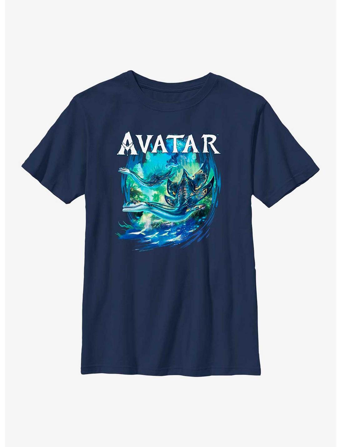 Avatar: The Way Of The Water Explore Pandora Youth T-Shirt, NAVY, hi-res