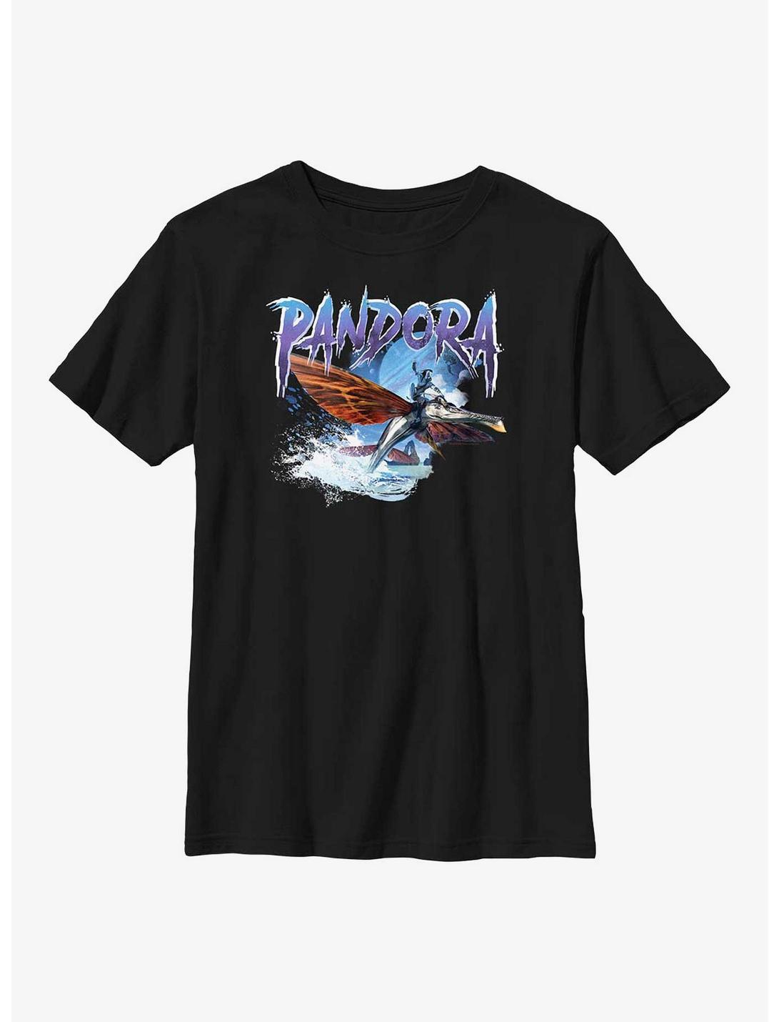 Avatar: The Way Of The Water Pandora Banshee Rider Youth T-Shirt, BLACK, hi-res