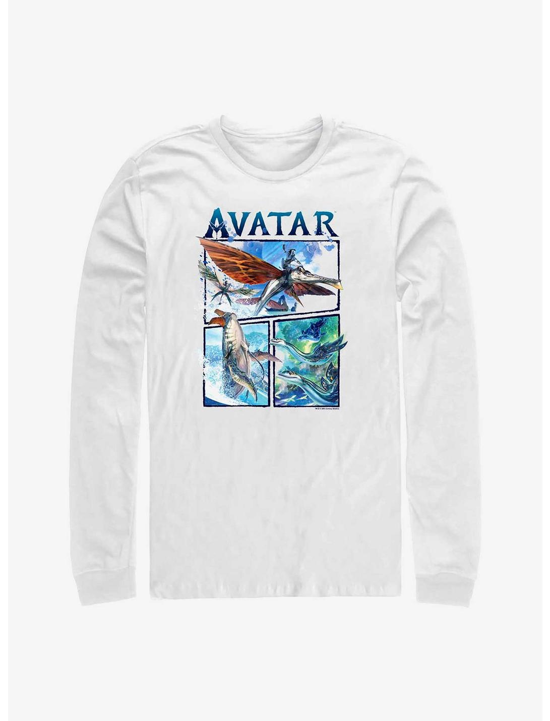 Avatar: The Way Of The Water Creatures Air And Sea Long-Sleeve T-Shirt, WHITE, hi-res
