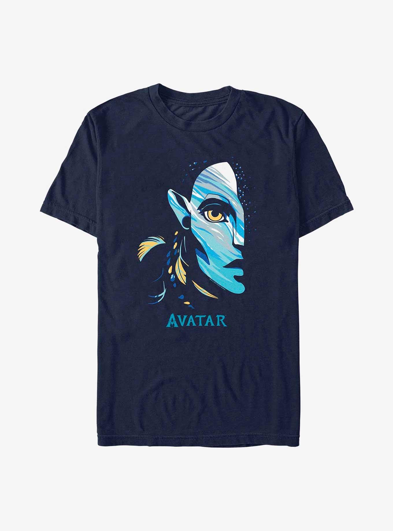 Avatar: The Way Of The Water Half Face T-Shirt, NAVY, hi-res