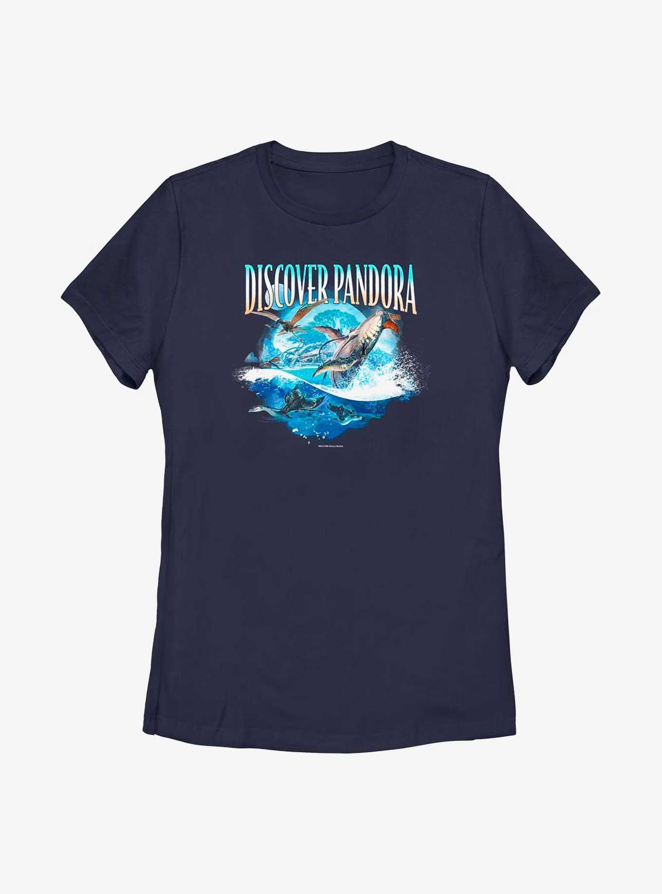 Avatar: The Way Of The Discover Pandora Ocean Womens T-Shirt, NAVY, hi-res