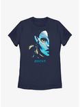Avatar: The Way Of The Water Half Face Womens T-Shirt, NAVY, hi-res