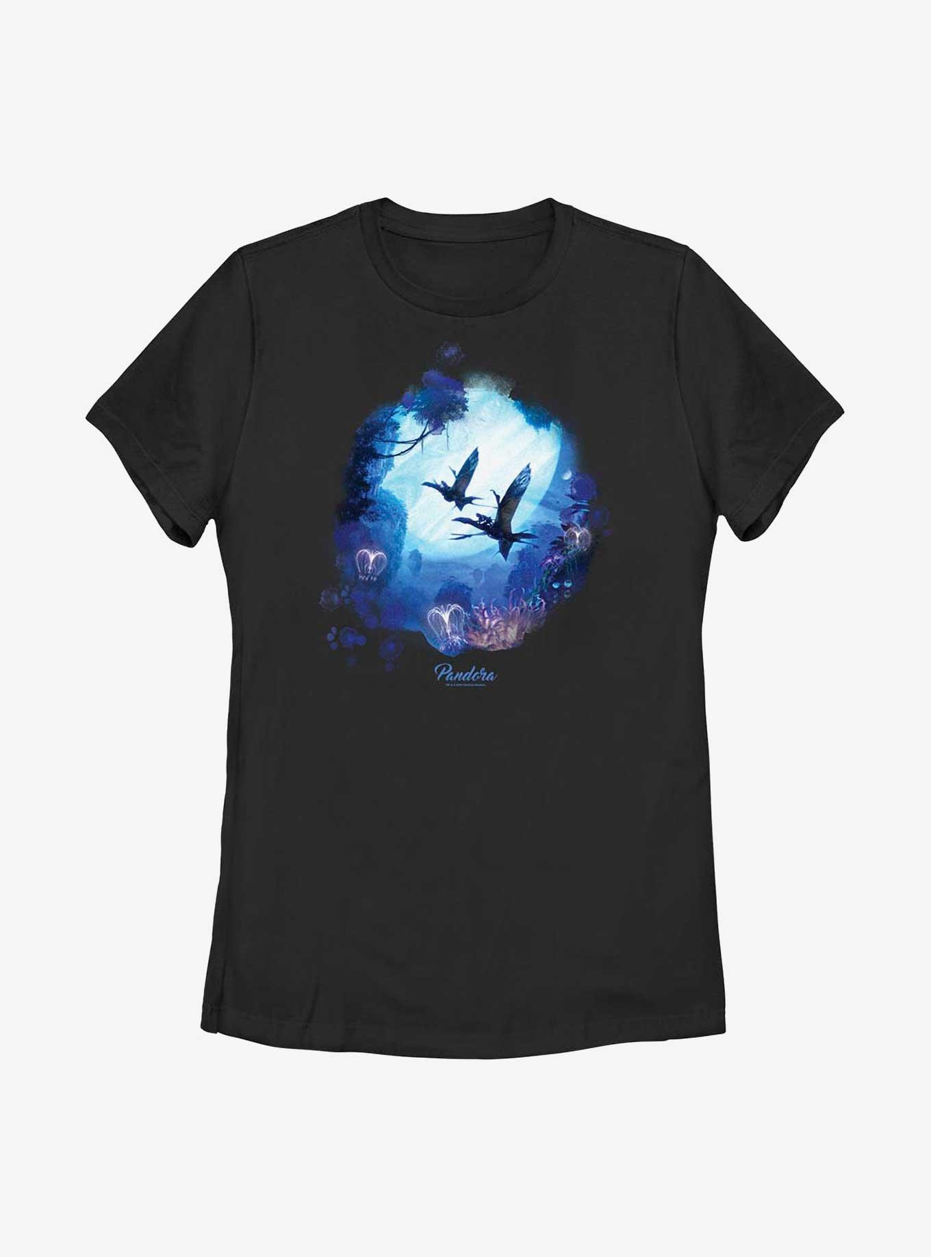 Avatar: The Way Of The Water Pandora Moon Womens T-Shirt, BLACK, hi-res