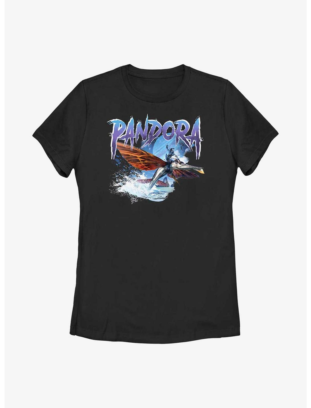 Avatar: The Way Of The Water Pandora Banshee Rider Womens T-Shirt, BLACK, hi-res