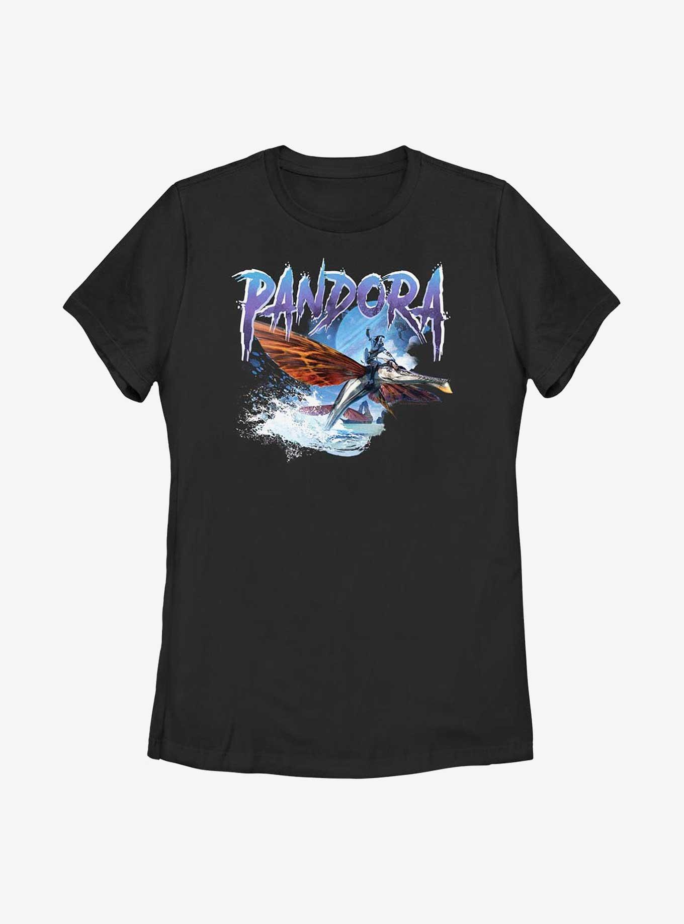 Avatar: The Way Of The Water Pandora Banshee Rider Womens T-Shirt, BLACK, hi-res